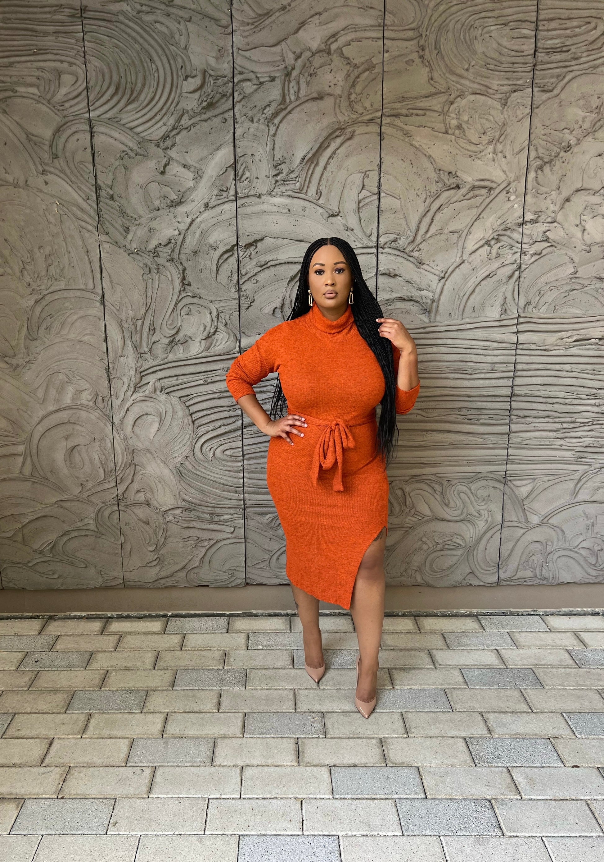 Perfect Match Knit Sweater Dress